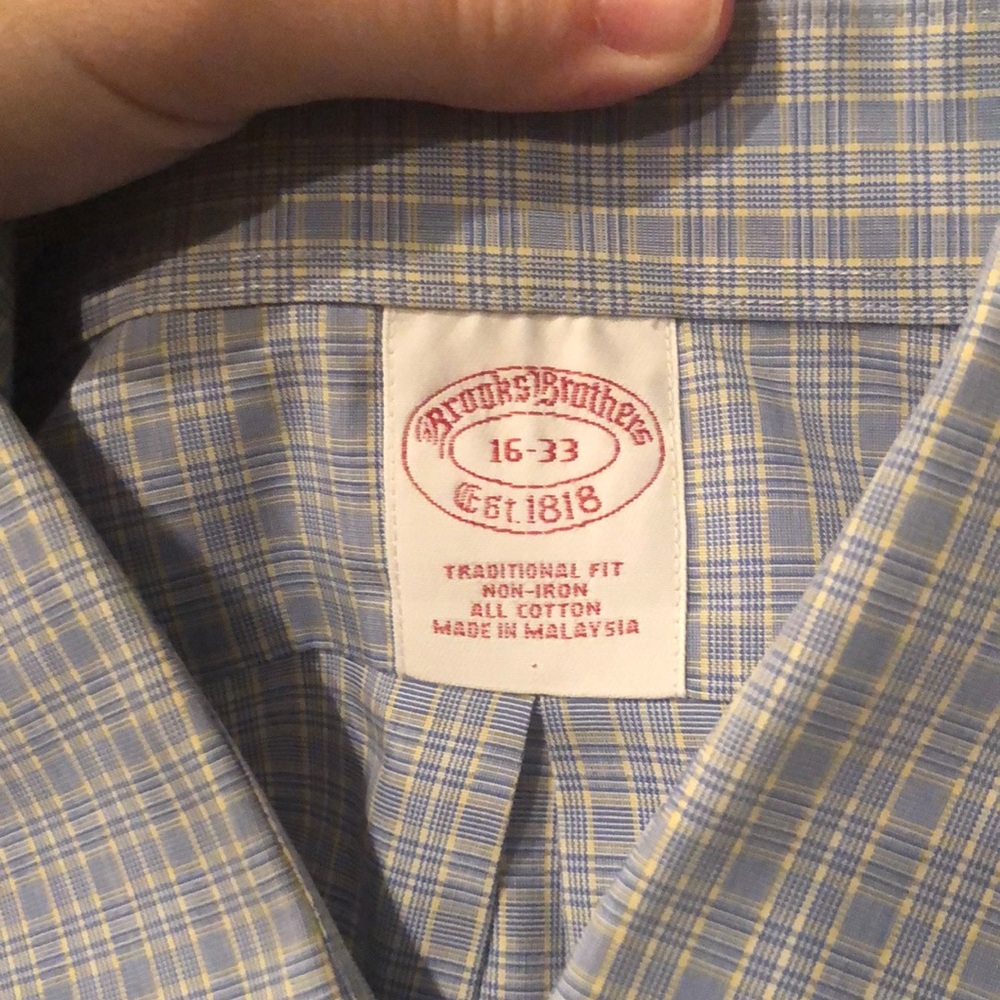 Brooks brothers 16-33, worn once
